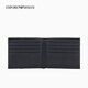 EMPORIO ARMANI/阿玛尼官方旗舰【礼物】男士对折式多卡位商务手拿钱包 87872-海军蓝色