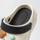 LangSha slippers garden hole shoes men and women summer thick sole slimming feel soft at home non-slip 738 milk white 37-38