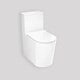 Hansgrohe ordinary ceramic toilet household floor-standing one-piece toilet small apartment jet siphon type anti-odor toilet Mijing S one-piece toilet 305mm