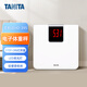 百利达（TANITA）电子体重秤 人体秤家用精准减肥用 日本品牌健康秤 HD-395 白色