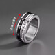 Core luxury titanium steel baby's breath ring for men, trendy brand, high-quality engraving, customized couple's ring, men's ring, boy's ring, silver size 9 - circumference 60mm 120-130Jin Jin is equal to 0.5 kg