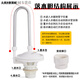 Shantou Lincun public toilet water tank toilet trench flush tank squat toilet large water tank public school automatic flush large water tank 50 liters upgraded 50 drain bladder + connector