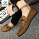 Woodpecker Oficial Horse Bit Loafers Summer New Style One Play One Play Beanie Shoes Business Black Breatable Sobre Cuero Zapatos YL-D831 Brown 41-Tamaño insignia de marca Auténtica Precios especiales Top Top Diez marcas