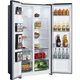 
Homa 702 liter double door two-door large capacity household refrigerator double doors first-class intelligent dual frequency air-cooling frost-free AG+ blue crystal sterilization BCD-702WKM/B(X)