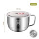 Chenbu 304 stainless steel instant noodle bowl student lunch box canteen rice bowl multi-functional dormitory fast food instant noodle cup 500ml
