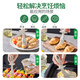 Wenting silicone brush oil bottle brush cover integrated retractable oil brush kitchen high temperature resistant food grade glass barbecue brush with bottle one pack