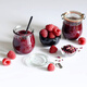 Shimoyama importiertes versiegeltes Jar Tulp transparentes Glas Jar Mason Flasche Honig Joghurtglas [1050 ml] Glasglas - 1 Stück (einschließlich Zubehör)