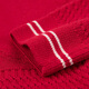 HazZYS brand children's clothing girls' suit 2025 spring new red elastic bumper comfortable soft simple lapel skirt classic red 105