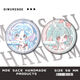 Lock girl Doria around bars, King of Glory Q version Yao Sun Shangxiang badge millet brooch pin secondary pendant S2677 Angela 58mm badge bars bright film