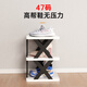 Small craftsman simple shoe rack home door small storage shoe cabinet dormitory multi-layer folding shelf black x-shaped 8 layers