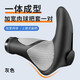 He Jiagong bicycle handlebar cover universal rubber silicone mountain bike deputy handlebar gloves cow and sheep horn cyclist one-piece meat ball handlebar cover with deputy handlebar gray