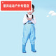 Shantou Lincun children's water play one-piece waders kindergarten waterproof clothes for catching the sea children's rain boots men and women fishing rain pants beach green - children's overalls zipper pocket 24 (shoe inner length 15cm)