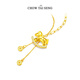 CHOW TAI SENG's new product, the zodiac sign Horse, you will be rich soon S925 silver necklace for women in the year of the horse, your birthday gift for your girlfriend, you will be rich soon, the zodiac sign horse necklace