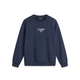 Li Ning Outdoor Sports 2024 New Winter Casual and Versatile Men's Round Neck Pullover Warm Plus Fleece Sweatshirt AWDU679 Flower Gray AWDU679-2 S