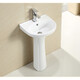 JOMOO JOMOO bathroom pedestal basin bathroom ceramic wash basin hand wash basin balcony household integrated pedestal basin C type pedestal basin + faucet + drain accessories