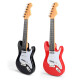 Jingqiao Kinder großer Größe spielt Jungen und Mädchen Simulation Ukulele Elektronische Gitarrenspielzeugmusik Anfänger Musikinstrument grenzüberschreitende A-Style Red E-Gitarre ~ String Induktion Lademodell