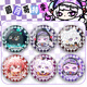 Fiesta de huevos S19 Luna llena Bar de temporada gótica Ji Valley Ornaments Dark Night Princess Dessilla Q Versión Broche Insignia Regalos Anime Perifheral Eggs-G12176 Frosto-58 mm