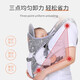 Aiyuanmei (aiyuanmei) Babygurt vorne und hinten mit zwei Purzontal- und Front-Held-Stilen einfacher Baby-Multifunktions-Neugeborene-Leichtbaby-Rücken-Artefakte Graues Schwein atmungsaktives Netzhautstil