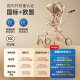 Maruya T6-2 baby stroller, a baby stroller that can sit, lie down, light and foldable, two-way platinum series, champagne gold PLUS