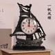 Fat Donglai's same style desktop clock table clock American retro desktop clock silent bedside small ornaments decoration guest smooth sailing alarm clock gold