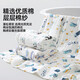 JOYNCLEON gauze 7A antibacterial baby bath towel for newborn Category A children pure cotton six-layer high-density thickened bath wrap small potted plant six-layer high-density 7A antibacterial 100*100cm
