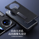Escase für vivo x fold3 Mobiltelefon Hülle Bracket Schutzabdeckung Anti-Fall Real Cowide Business Leder Hülle Einfache Flip-Fold-Abdeckung Fullcrum Shell Elegant Schwarz