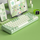 B.O.W Hangshi G62D hot-swap dual-mode mechanical keyboard full key without impulse Wireless Bluetooth office game customized keyboard and mouse set Dual-mode mechanical keyboard + mouse (white) Red axis