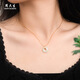 Zhou Taisheng New Year's gift Peace buckle Hetian jade necklace for girls new Chinese style clavicle chain for girlfriend