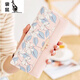 Kangaroo wallet women's large capacity new fashion clutch bag women's long three-fold student wallet mobile phone bag blue

