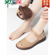 CARTELO crocodile (CARTELO) middle-aged and elderly mothers' shoes for summer sandals comfortable non-slip beef tendon soles for women's shoes soft soles lightweight elderly shoes grandma leather shoes 736 meters white soft leather soft soles 37