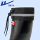 Pull-back rain boots for men, fashionable rainy day waterproof rain boots, car wash water shoes, fishing wear-resistant rubber shoes 89, black drawstring 42