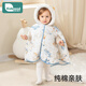Kidsneed baby cloak autumn and winter jacket quilted windproof warm baby cloak for boys and girls to go out hooded cloak jacket