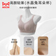 Cat man soft support underwear for women with large breasts, small gathering bra without marks, no steel rings, thin sexy gathering bra gray XL