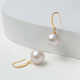 Queen of Pearls 18K Gold 10-11mm Pearl Earrings Fashionable Commuting Style Earrings Gift for Girlfriend