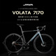 JAVA All-round War God VOLATA-7170-8170 Barrel shaft oil disc carbon fiber road bike matte black grey S(165-174) 7170 Electric large set aluminum wheel