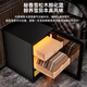 Kelong 36C cigar cabinet, constant temperature and humidity, mellow aroma, natural cedar wood shelf, compressor, precision refrigeration, anti-fog tempered glass door, air-cooled partitioned storage, household cigar cabinet, 33C elegant black cigar box model + compressor refrigeration + cedar wood cigar basket
