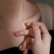 PHOENIXSILY necklace for women, new style, light luxury, niche clavicle chain, high-end, practical and high-end birthday gift for girls and girlfriends, reaching for the stars for you, ghostwriting greeting cards