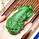 Chengyun Shangzun Yixing Zisha Tea Pet Creative Handmade Pixiu Ornament Lucky Accessories Tea Play Tea Ceremony Tea Table Color Changing Can Be Raised Mega Power Bafang (Pixiu) - Mother Model - Dark Green Clay
