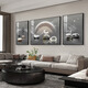 Sofa background wall decoration painting living room hanging painting elk triple painting mural atmospheric wall painting oil canvas ps K11972 30*40 left and right 60*40