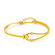 The same fashionable C-shaped spring horseshoe buckle half-chain bracelet from Feiyu Gold Store, thick-plated 18K adjustable AB chain as a gift for your girlfriend