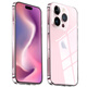 Freeson convient à Apple iPhone 16 Pro Mobile Phone Case Protection Case Apple 16pro Thin and Full Package Anti-Fall TPU Soft Case (avec la longe de boucle à anneau de doigt) Transparent