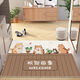 Beiyan no-wash door mat entry door mat PVC cute cartoon home entrance carpet can be cut and stain-resistant mat Three dogs-Welcome home Width 80*Length 120cm Comfortable feet