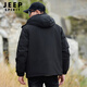 JEEP SPIRIT Jeep cotton jacket men's winter thickened New Year's shirt outdoor warm men's jacket cotton jacket men's cotton coat XL