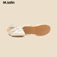 M.Latin/Same model in shopping malls, children's clothing and shoes, new summer style girls' hollow sandals, silver size 24