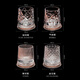 ZKHE Japan imported Macallan same style bottom rotating whiskey cup high-value household exquisite tumbler decompression 1 crystal diamond pattern rotating cup 280ml