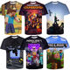 Jianfang Minecraft Short-sleeved T-shirt Mini World Game Clothes Men's Summer T-shirt Children Primary School Students and Teenagers Half-sleeved 01 Pictures One Size High 110-12040-50Jin [Jin equals 0.5 kg]