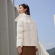 Bosideng (BOSIDENG) down jacket goose down women's lapel new national standard 90 velvet shopping mall fashion versatile same style slim jacket store manager recommended milk white diamond pattern jacquard 8958 XL 175/96A weight about 140-160Jin Jin equals 0.5 kg
