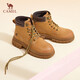 骆驼（CAMEL）大黄靴女都市户外四季可穿系带工装靴马丁靴 L23W307016 黄棕 38