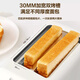 ZNMW German quality toaster household slice heating sandwich small fully automatic breakfast machine toaster toaster glossy white (with dust cover)
