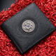 Seven Wolves men's wallet genuine leather short real cowhide wallet trendy dragon totem horizontal and vertical pure leather ticket clip soft leather black horizontal